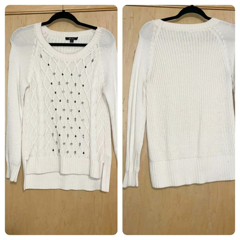 Ella Moss Ivory Jersey Sweater - Picture 2 of 12